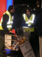  President Hanna of our New Club lending a hand
